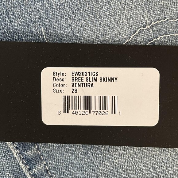 Edwin Jeans Womens 28 Blue Denim Ventura Bree Slim Skinny USA Stretch Medium - Picture 9 of 15
